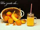 Zeste de smoothie  mandarine orange banane citron physalis 