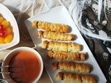 Knacks momies, sauce miel-moutarde-ketchup
