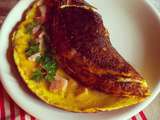 Omelette jambon curry