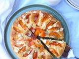 Tarte amandine aux abricots, sirop miel – thym