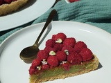 Tarte framboise pistache