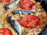 Pudding de pain aux sardines et tomates