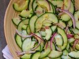 Salade de concombre, ail et gingembre, d’Ottolenghi
