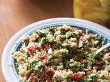 Salade de couscous au citron confit et coriandre