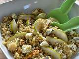 Salade de quinoa, poire et fourme d'Ambert