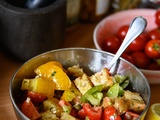 Salade de tomates aux anchois et aux câpres, d’Ottolenghi