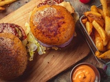 D’hambuger maison au boeuf haché et au rösti de pommes de terre