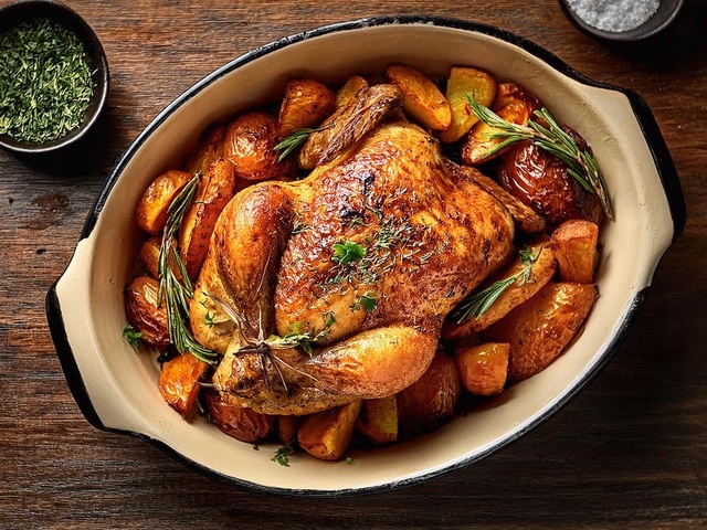 Recettes de Poulet rôti et Pomme de terre