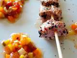 Brochette de thon rouge sumac et nigelle