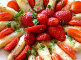 Salade d’asperges aux fraises