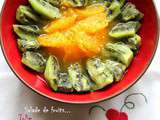 Salade de fruits vitaminée kiwi orange au gingembre