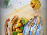 Sardines et saucisses de veau aux bonnottes