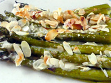 Asperges vertes au parmesan et amandes