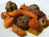 Boulettes de veau et légumes à l’aigre-doux