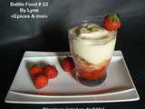Tiramisu aux fraises marinées à la cardamome en verrine #battlefood22