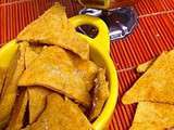Petites tortillas chips maison au tandoori