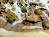 Pizza blanche thon artichaut