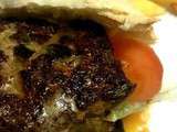 Sandwich style Panini kefta crudités