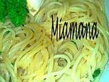 Spaghetti ail, basilic et estragon