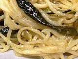 Spaghettis crémeux aux courgettes et Boursin