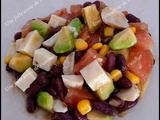 Salade composée aux haricots rouges