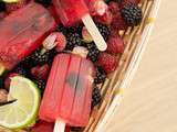 Popsicles Cranberry, Rose & Fruits Rouges
