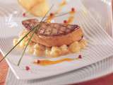 Escalopes de foie gras aux pommes