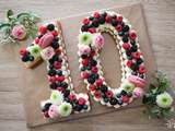 Number Cake aux Fruits Rouges