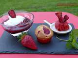 Trilogie de desserts à la fraise