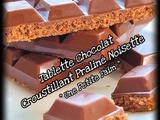 Tablette Chocolat Croustillant Praliné Noisette
