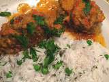 Keftas de boeuf au curry et son riz