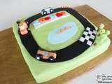 Gâteau circuit de voitures pour les 10 ans de Thomas