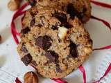 Cookies chocolat et okara de noisettes (sans oeuf, sans beurre) : mes meilleurs cookies :)
