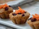 Mini carrot cakes {sans oeuf, sans lait}