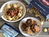 Orecchiette à la sauce tomate et boulettes de pain au fromage - Une ribambelle d'histoires