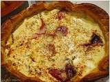 Tarte Quiche Chorizo, tomates confites, et boursin au roquefort