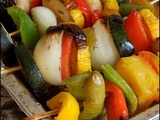 Brochettes de légumes au Barbecue