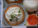 Cupcakes a la carotte et fromage frais (bento printanier)