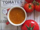Soupe à la tomate et au blé