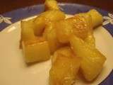 Ananas rôti au miel