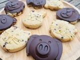 Animaux cookies coque chocolat