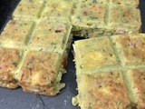 Brownie courgettes jambon feta