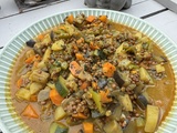 Curry vegetarien et estival