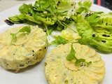 Flowers courgettes feta herbes