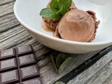 Glace au chocolat sans lactose