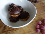 Mini coquilles framboise chocolat