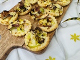 Mini tartelettes poireaux petoncles