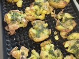 Patates ecrasees huile ail et persil