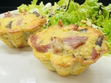 Petits flans jambon champignons