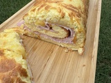 Roule omelette soufflee jambon fromage